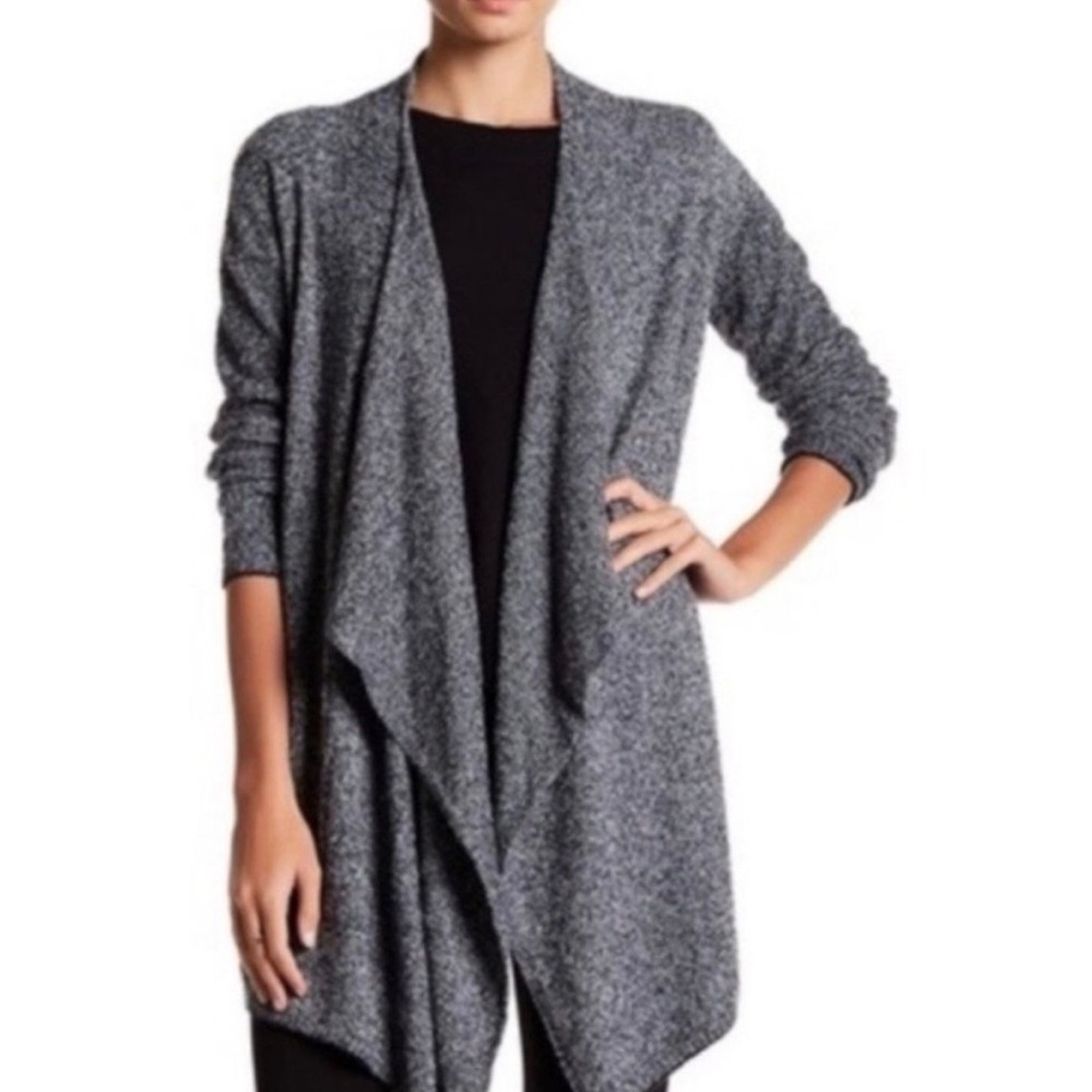 Barefoot Dreams Cozychic Lite Calypso Drape Cardigan in Grey Size Small / Medium